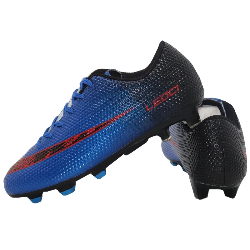 Zapatos de fútbol LEOCI botas de fútbol tacos Chuteiras botas de fútbol voetbalschoenen adultos y niños zapatillas de fútbol al aire libre TF/FG