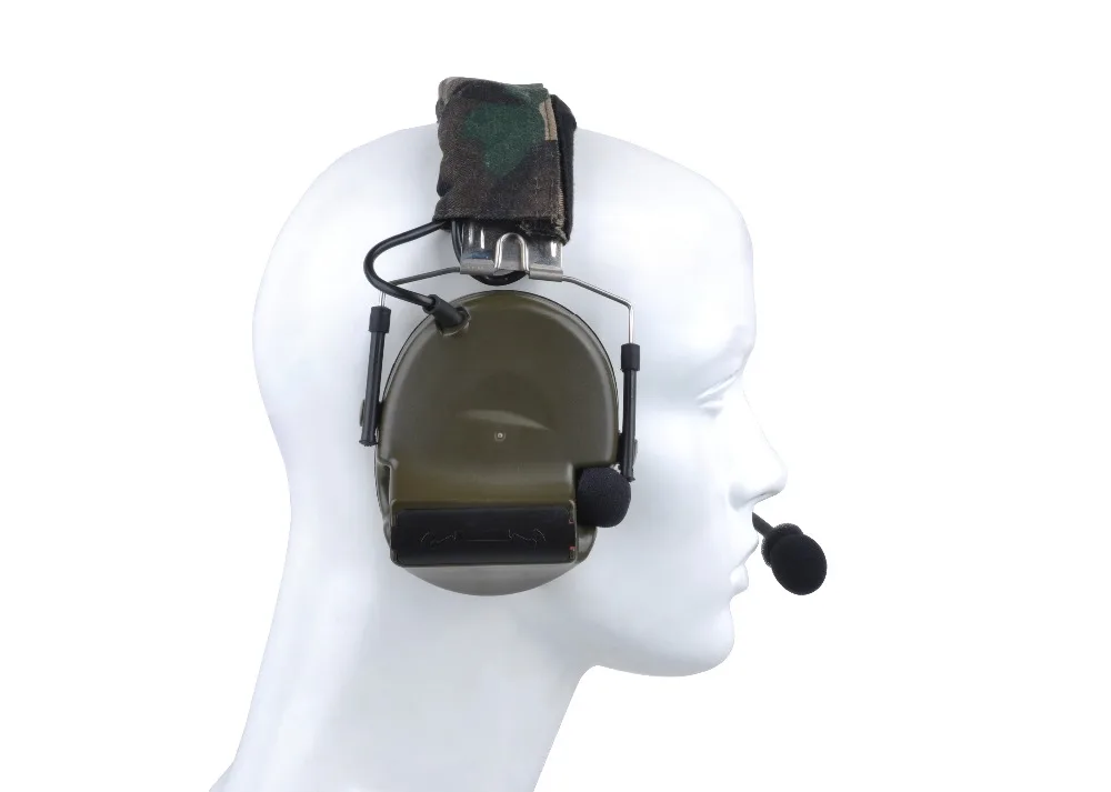 Fones de Ouvido Fone de Ouvido com Cancelamento de Ruído Z-airsoftsports Tático Peltor Comtac 2 - ii Militar Softair Z041 Fit Ptt Tac 6 Comtac 2 II Militar Softair Z041 fit