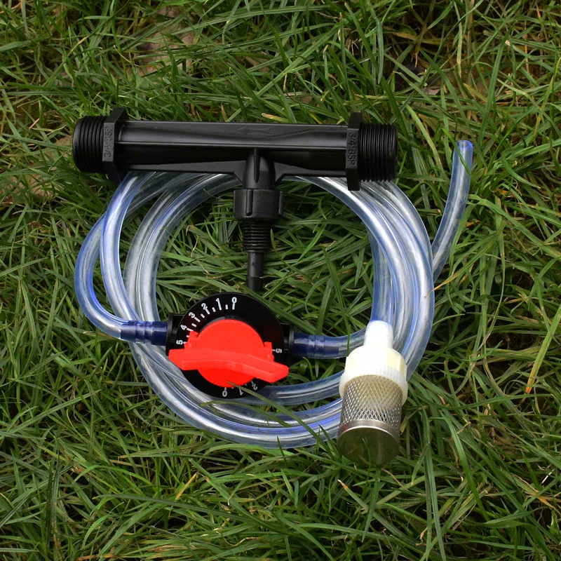 

1/2 Inch 3/4 Inch Male Thread Automatic Venturi Fertilizer Injectors Kits Irrigation Venturi Tube Water Flow Control Switch Mesh