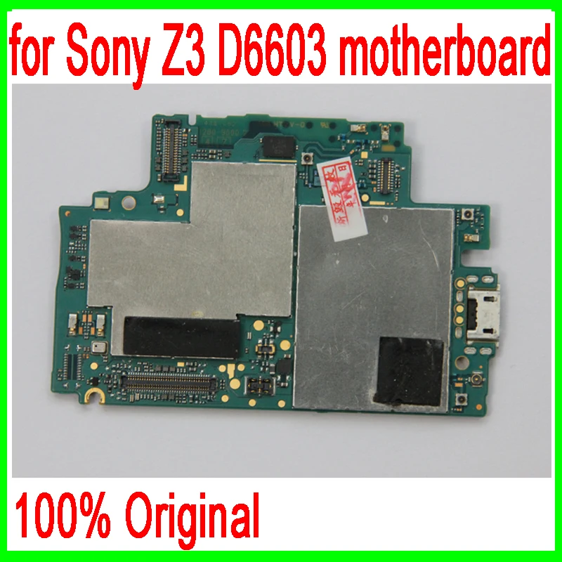 imágenes para 16 gb desbloqueado Original para Sony Xperia Z3 D6603 Motherboard con Patatas Fritas, Con Sistema Android para Sony Z3 D6603 placa Lógica imágenes para 16 gb desbloqueado Original para Sony Xperia Z3 D6603 Motherboard con Patatas Fritas, Con Sistema Android para Sony Z3 D6603 placa Lógica