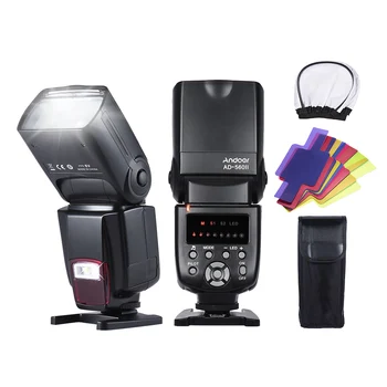 

Andoer AD-560II Pro Universal Camera Flash Speedlite On-camera Flash GN50 w/ for Canon Nikon Olympus Pentax DSLR Cameras