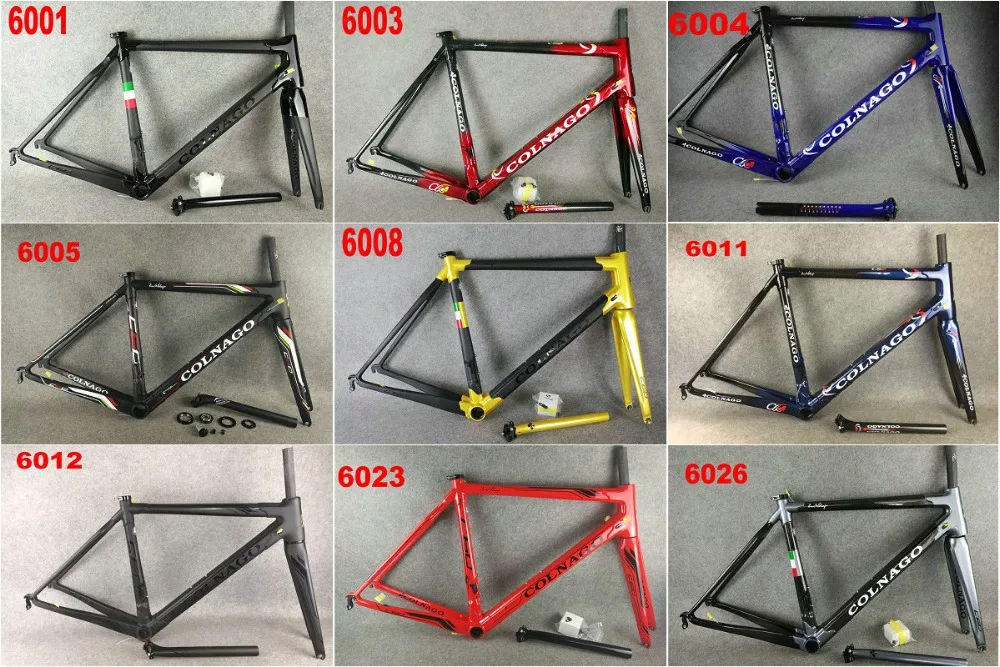 

28 colors Colnago C60 c64 frame Carbon Bicycle frameset Road Bike Frame bicycle glossy frame set