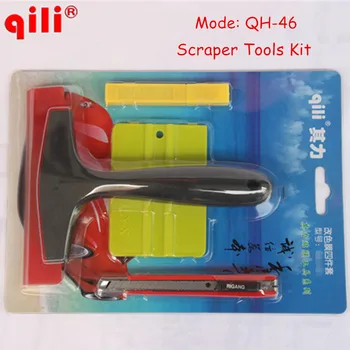 

Qili QH-46 4pcs Set Vehicle Window Film Squeegee Wrap tools Application Scraper Installation Tool Kit Deluxe Car Foil Vinyl Tool