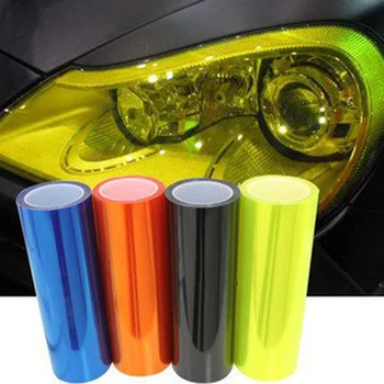 

(20m/Lot ) Wholesale Car Head Light Film Front lamp /Tail Lamp Film for Yellow Blue car light color film car foil