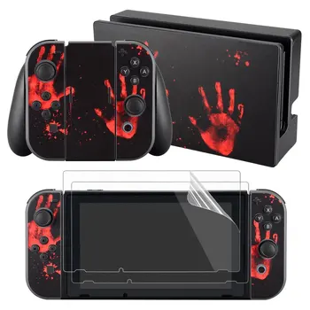 

Nintend Switch Faceplate Skin Decal Stickers for Nintendo Switch NS Console & Joy-con & Dock with 2Pcs Screen Protector