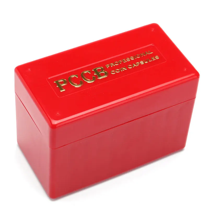 Top Red Coin Storage Case Box Organizer for 10 Certified Graded Slab