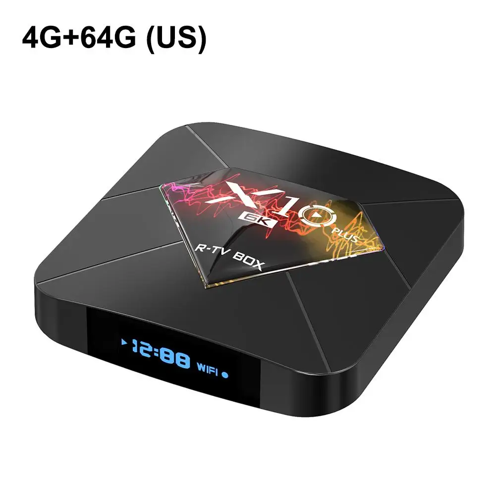 

X10 Plus Android 9.0 Smart TV Box Support 6K H6 2.4G WiFi 4GB RAM 32~64GB ROM HDMI Network Media Player TV box brasil Universal