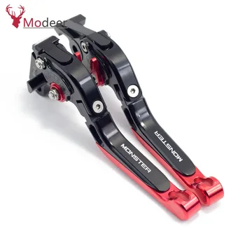 

For DUCATI MONSTER1200S MONSTER1200 MONSTER 1200 S 2014-2018 with LOGO MONSTE Motorcycle Accessories Brakes Clutch Levers Handle