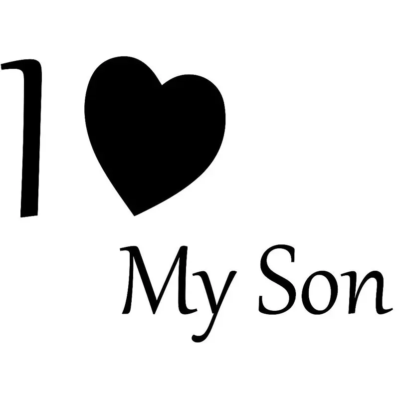 

17.8CM*12.8CM I Love My Son Car Truck Window Vinyl Decal Car Stickers Motorcycle Decorating Stickers Black Sliver C8-0918