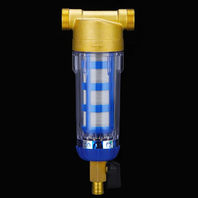 Best Offers 1 " inch interface Copper Port Filter Household backwash Water Filter Pipes Central Water Purifier Descaling