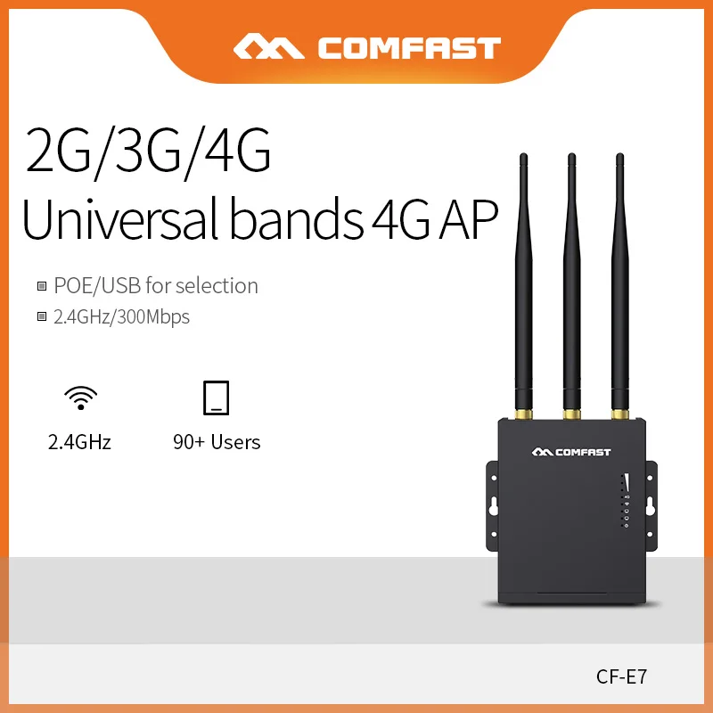 Wi Fi роутер Comfast 4G SIM карта водонепроницаемая точка доступа уличная CPE 2 LTE