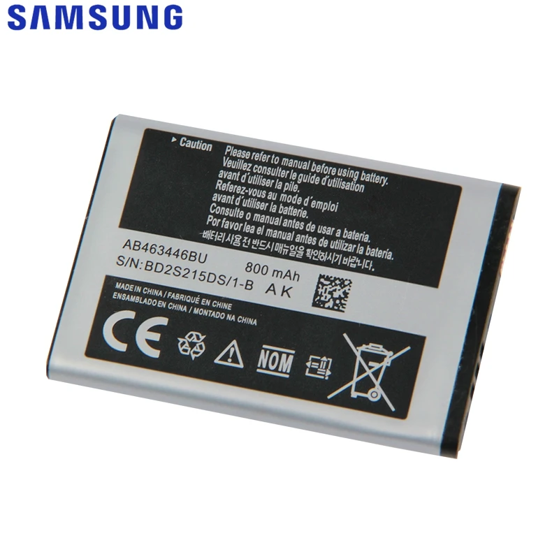 Оригинальная замена Батарея для samsung X520 F258 E878 S139 M628 E1200M E1228 X160 натуральная AB043446BE AB463446BU 800 мА-ч