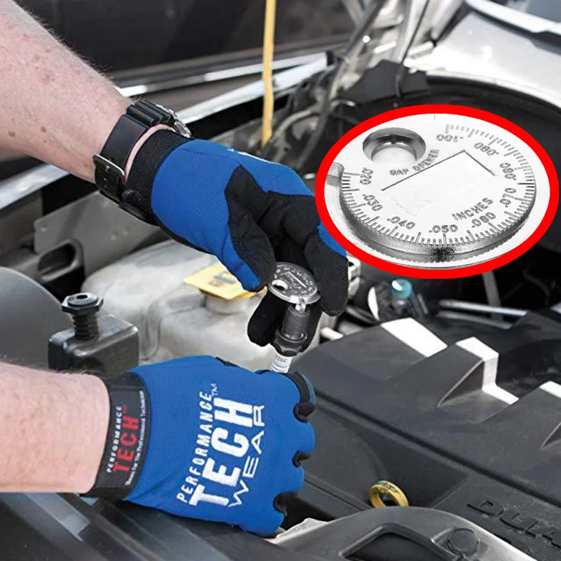 Spark Plug Gap Measurement Tool 1pc Coin Type 0.6 2.4mm Range Solid