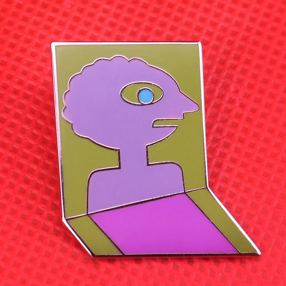 

Adventure time prismo enamel pin reflective prism brooch cute game pins geometry art jewelry magic gift