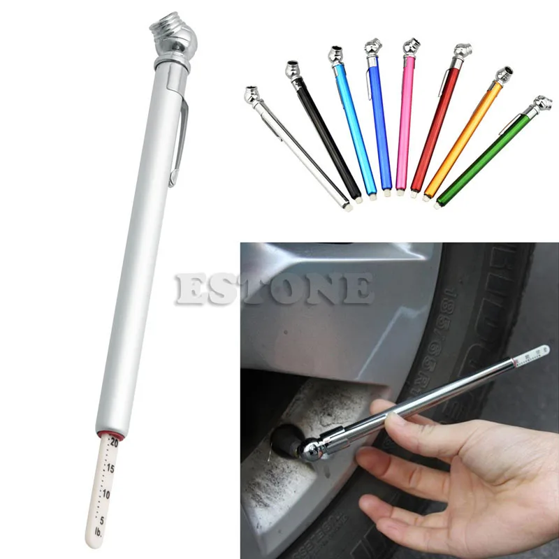 

2019 New 2018 Mini 5-50LBS Auto Vehicle Car Motor Tyre Tire Air Pressure Test Meter Gauge Pen Drop shipping new