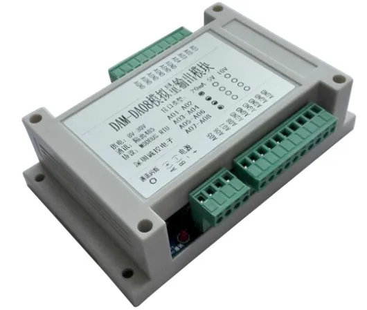 8-канальный аналоговый выходной модуль RS485 до 0-10V4-20MA0-5V контроль-сигнал-генератор