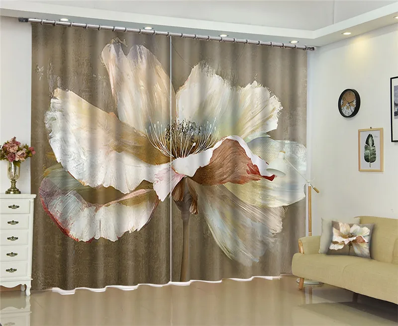 3D оконные занавески s затемненные для гостиной, занавески для спальни, японские занавески на дверь, портьеры, Индивидуальный размер для влюбленных и семьи