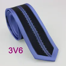 YIBEI Coachella галстуки синие цветы в Вертикальную Полоску с черным низом с серебряные точки узкий галстук мужской из микрофибры Тонкий шейный галстук 6 см