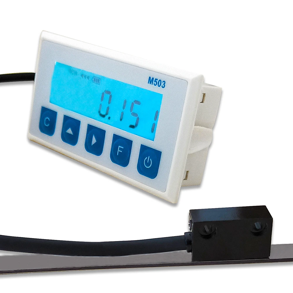 Lineaire schaal encoder, Magnetische schaal DRO-display Geïntegreerd