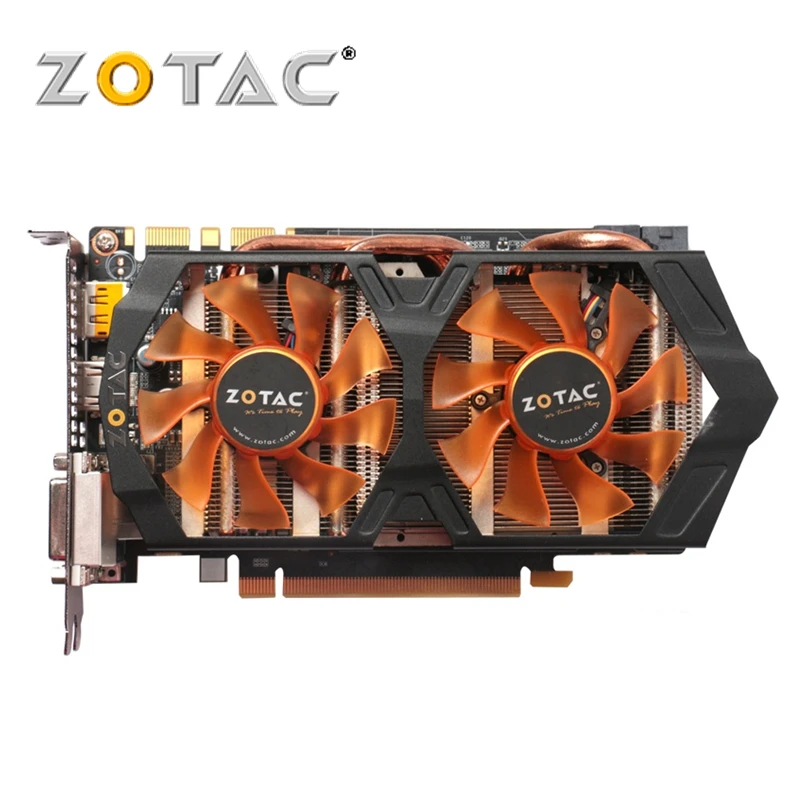 Оригинальные ZOTAC видеокарты GeForce GTX 660 2 Гб GPU 192Bit GDDR5 видеокарта для nVIDIA карта GTX660 2GD5 GK106 Hdmi Dvi