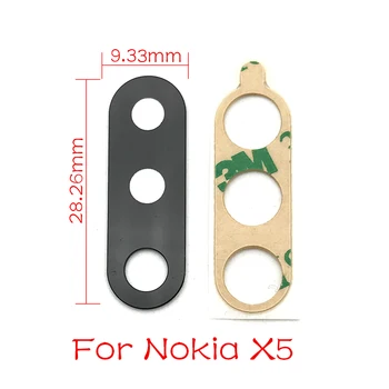 

For Nokia 5.1 Plus / X5 Rear Back Camera Glass Lens Cover with Ahesive Sticker