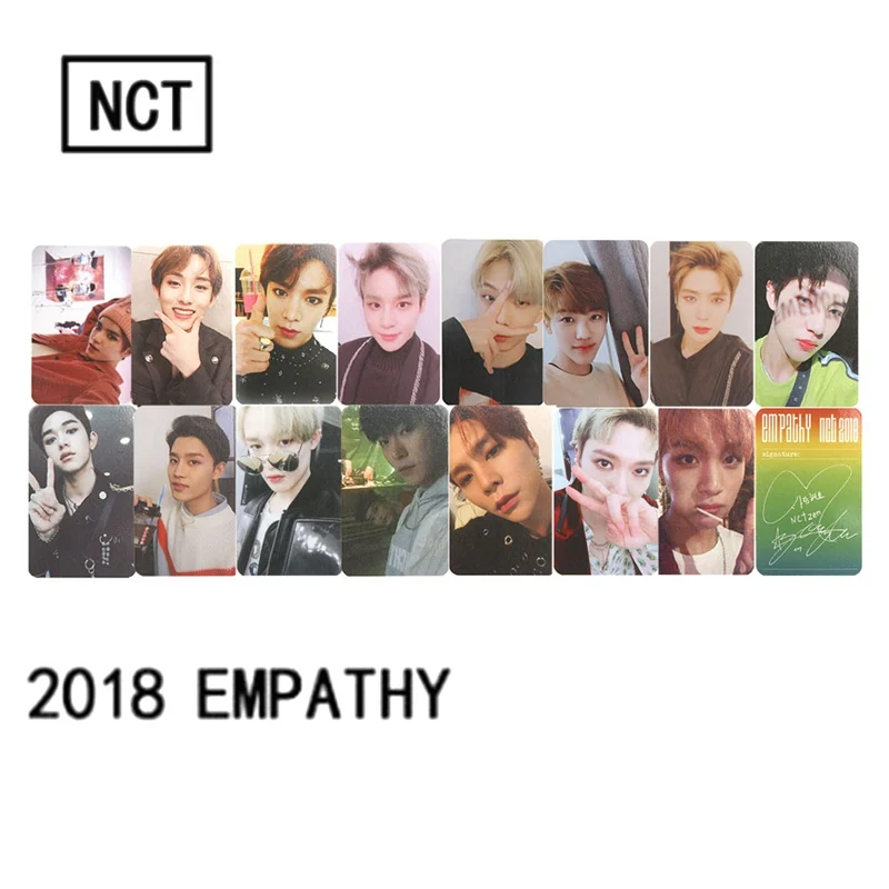 

2018 Empathy Paper New Arrival Pop Multi-color Version NCT 127 Poster Card Autograph Photocard Self Made Photo Cards
