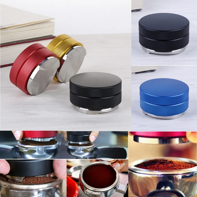 

1PCS Adjustable Stainless Steel Espresso Coffee Tamper Three Angled Slope Base Home Office Coffee Brewing Tools Supplies