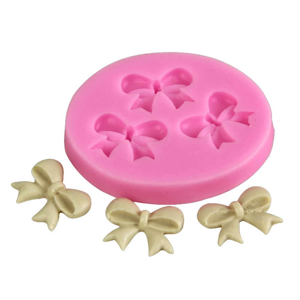 

DIY Mold Silicone Fondant Decorating Bowknot Cake Mould Mold Baking Tool