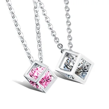 

Exquisite zircon cube pendant GX950