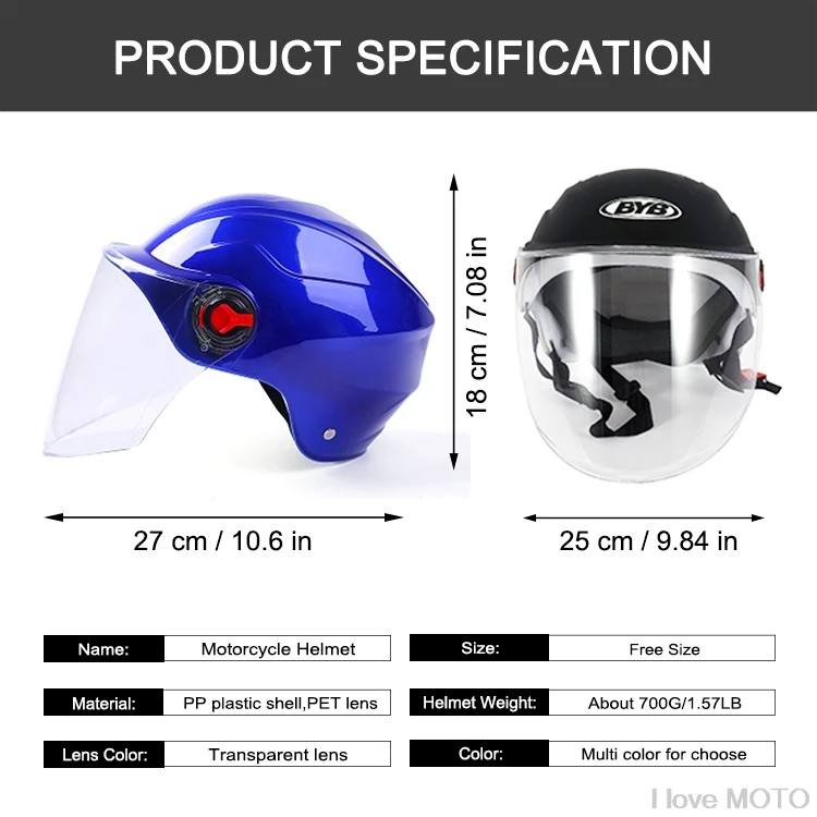 Moto rcycle скутер шлем moto cross moto открытый шлем Защита от УФ-лучей Защитная шляпа Сменные стёкла