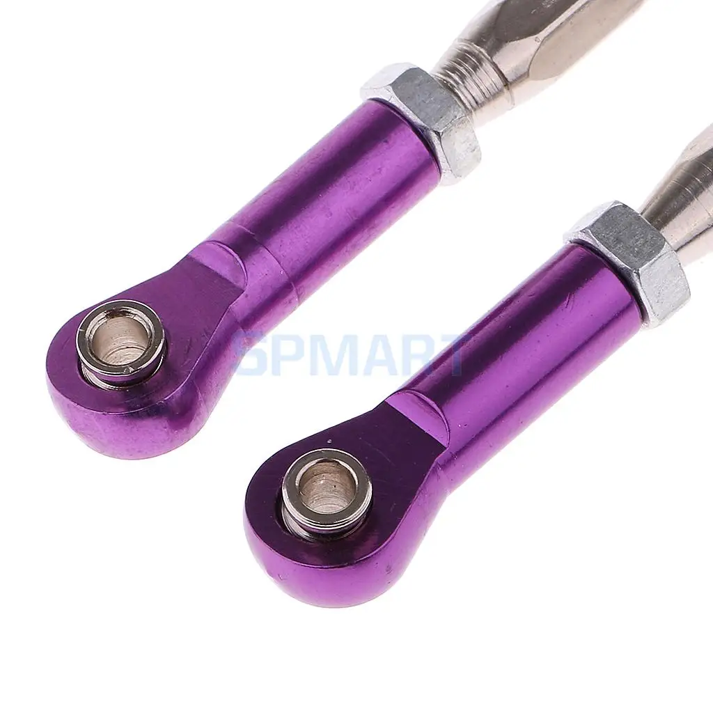 6Pcs 1/10 RC Car Steering Servo Linkage Turnbuckle Front Rear 166617 166017 106017 for Redcat HSP Truck