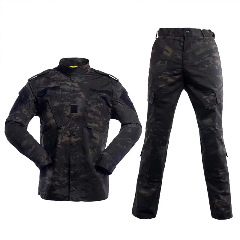 NEW MCBK Military BDU uniforms/ Multical Black tactical BDU uniforms(jacket& pants) tactical cargo pants uniform - Цвет: MCBK