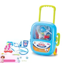 Чехол на колесиках для доктора, шприц стетоскоп, медицинское оборудование, чехол для костюма, набор игрушек