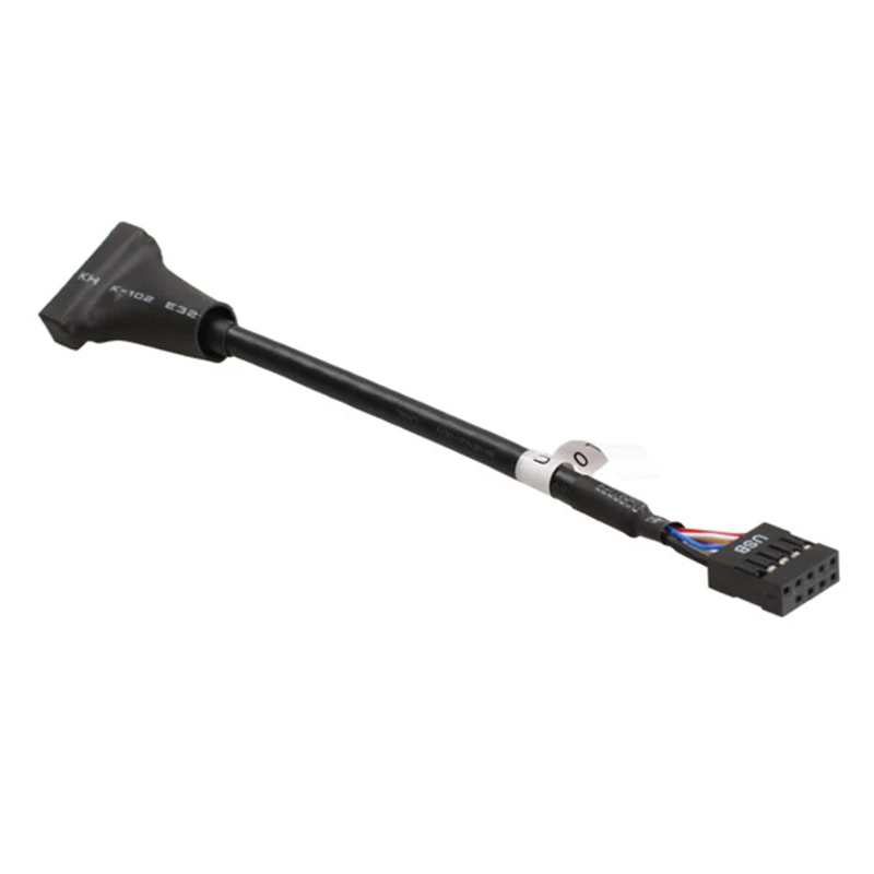 USB 2.0 9Pin اللوحة أنثى إلى USB 3.0 20Pin الإسكان الذكور مهائي كابلات ل CD-ROM قرص مرن لوحة CD-ROM