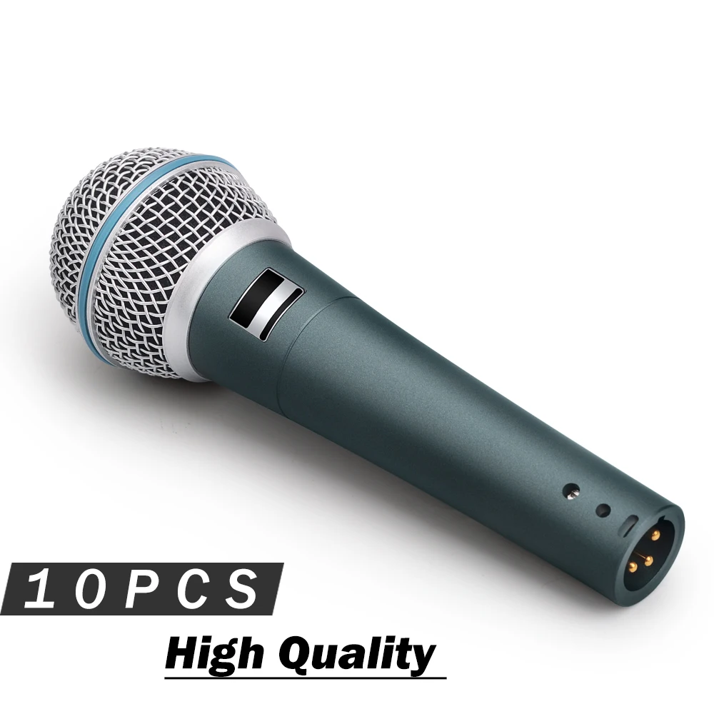 10PCS High Quality Super cardioid Vocal Microphone 58A !! Professional