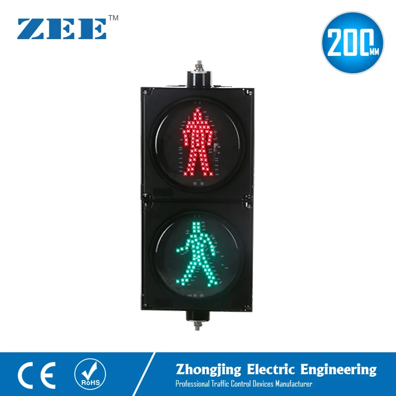 

8 inches 200mm LED Traffic Light LED Pedestrian Traffic Signal Light Red Man Green Man People Crossing Light