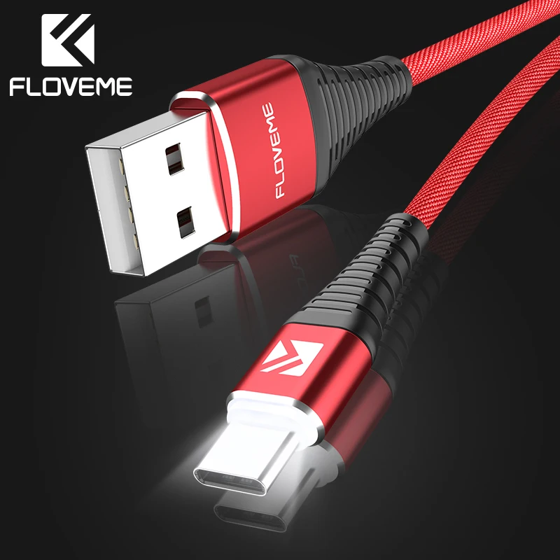 FLOVEME Тип usb C кабель для samsung Galaxy S9 S8 Примечание 8 плюс Быстрая зарядка Xiaomi Mi 5 Oneplus 6