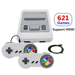 Мини ТВ Ручной игровой консоли видео консоль NES Classic игры с HDMI Out встроенный 621 различных игр с 2 геймпады