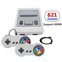 Mini TV Handheld Game Console Video Console For NES Classic Games With HDMI Out Built-in 621 Different Games With 2 Gamepads