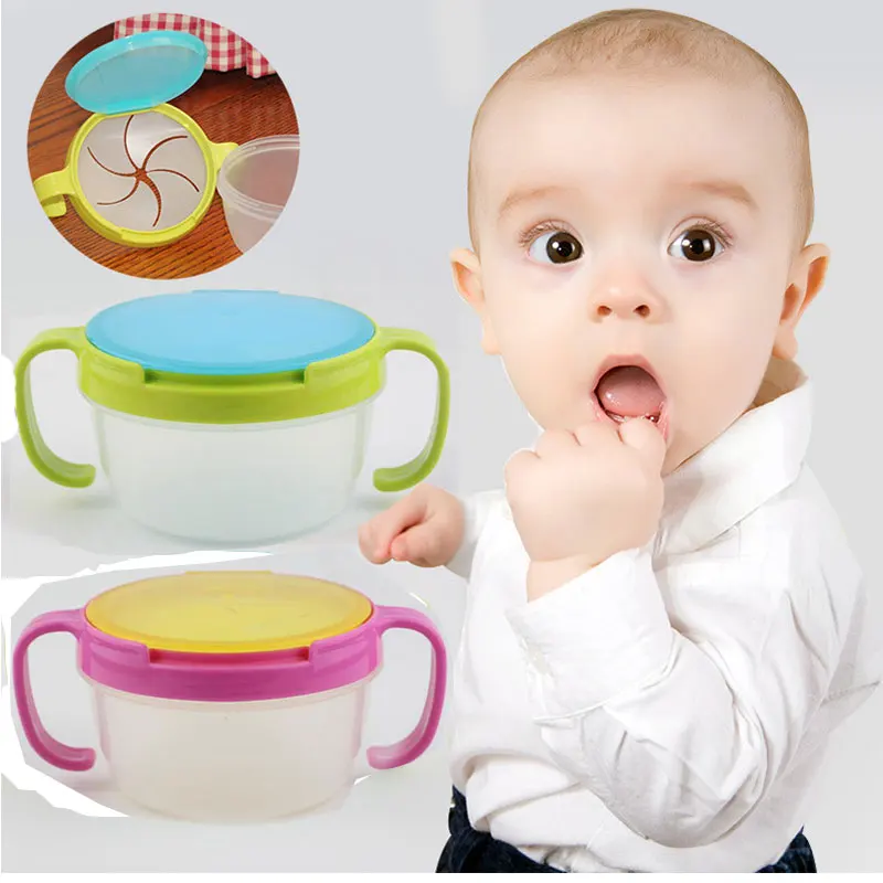 Детская миска тарелки для закуски силиконовая чашка Малыш для кормления ручка чаши контейнер для хранения закусок детская тарелка посуда