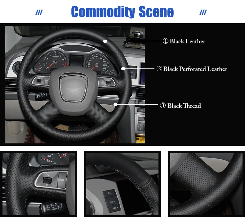 for Audi Q7 steering wheel cover