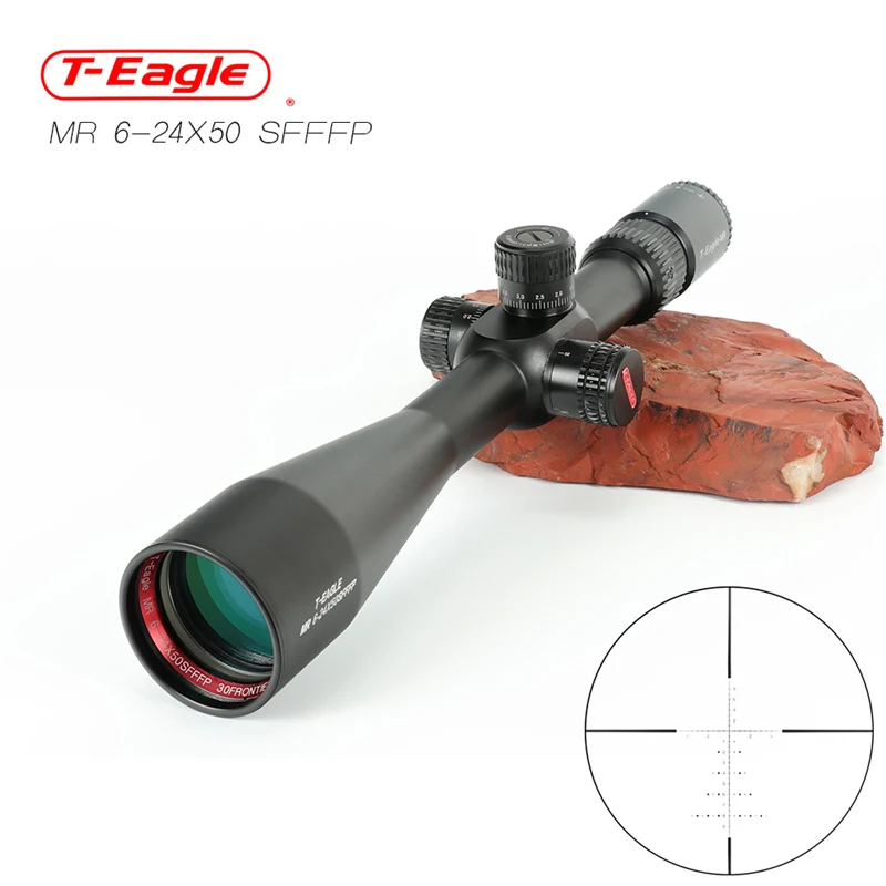 

Hunting Scope TEAGLE MR6-24x50 FFP Riflescope First Focal Plane with Stretch Lock with 11mm or 20mm Mount Rifle Scope