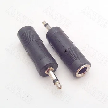 

50pcs/lot AV Audio and Video Conversion Connectors 6.35-3.5 Female-male Adaptor 6.5 to 3.5