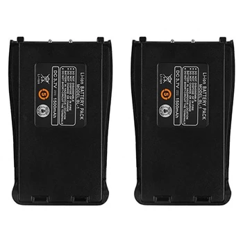 

2Pcs Baofeng BF-888S 3.7V 1500mah Li-ion Spare Battery for Baofeng Bf-888S BF888S 888S Walkie Talkie Retevis H-777 H777 Radio