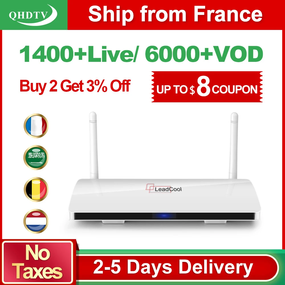 Arabic France IPTV Android Box QHDTV 1 Year Leadcool RK3229 IPTV Tunisia French Belgium Netherlands Turkey IPTV Subscription Arabic France IPTV Android Box QHDTV 1 Year Leadcool RK3229 IPTV Tunisia French Belgium Netherlands Turkey IPTV Subscription