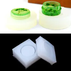 DIY круглые силиконовые коробка для хранения плесень смолы плесень литья ювелирных изделий Craft ручной работы # Y51