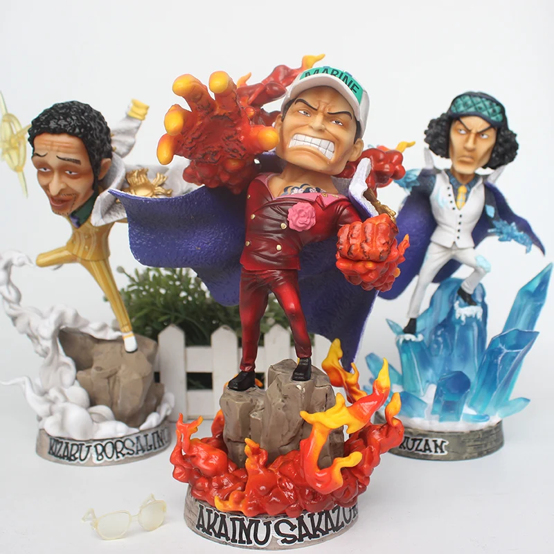 

Anime One Piece GK Navy Headquarters Senior General Statue Sakazuki Kuzan Borsalino PVC Action Figure Toy
