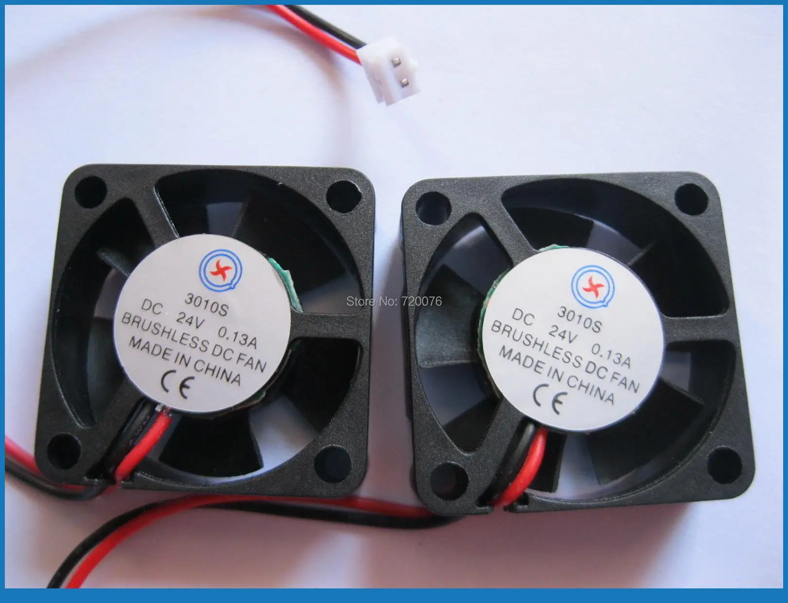 

50 pcs Brushless DC Cooling 5 Blade Fan 3010 24V 30x30x10mm 2pin