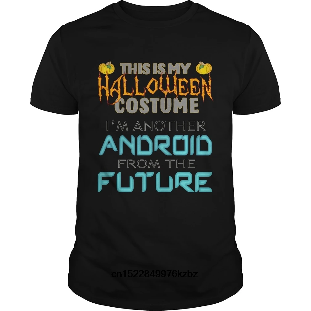 Забавная Мужская футболка Женская Новинка Android Хэллоуин костюм рубашка крутая |