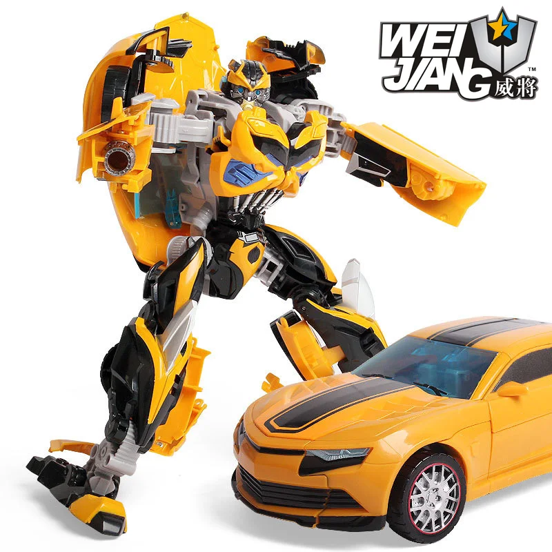 30CM  ABS + Alloy deformed toy king 5 hornet bug boy robot Transformation toys Movie 5 Robot Car Toys Anime Gift